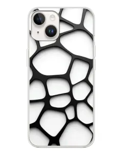 Чехол для TECNO Spark Go 1 с картинкой «Белая объемная сетка»