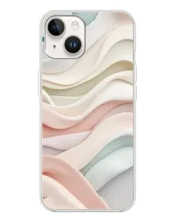 Чехол для TECNO Spark Go 1 с картинкой «Пастельные нежные волны»