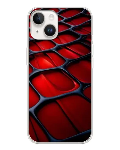 Чехол для TECNO Spark Go 1 с картинкой «Красная глянцевая сетка»
