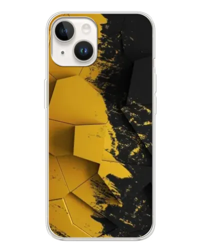 Чехол для TECNO Spark Go 1 с картинкой «Золотые осколки геометрии»