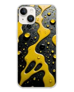 Чехол для TECNO Spark Go 1 с картинкой «Жидкое желтое золото»