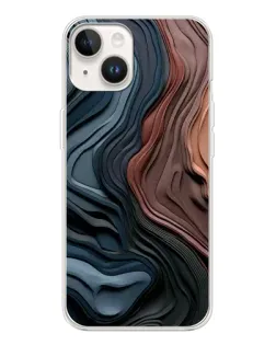 Чехол для TECNO Spark Go 1 с картинкой «Цветные волны каньона»