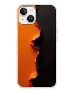 Чехол для TECNO Spark Go 1 с картинкой «Оранжевый разлом»