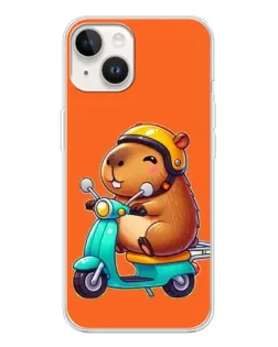 Чохол для TECNO Spark Go 1 з картинкою «Капібара на скутері» Чохол для TECNO Spark Go 1 з картинкою «Капібара на скутері»