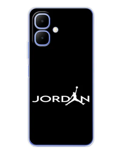 Чехол для TECNO Spark Go 2 с картинкой «Jordan White Logo»