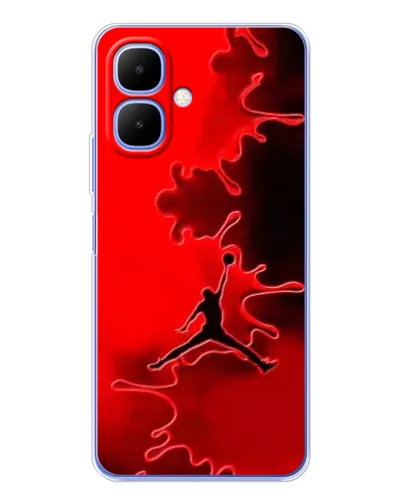 Чехол для TECNO Spark Go 2 с картинкой «Jordan Red Smoke»