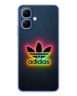 Чехол для TECNO Spark Go 2 с картинкой «Неоновый Adidas»