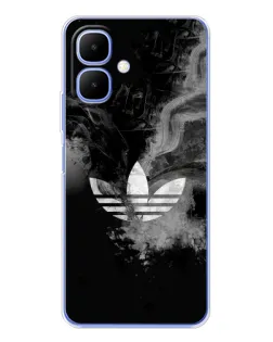 Чехол для TECNO Spark Go 2 с картинкой «Абстрактный дым Adidas»
