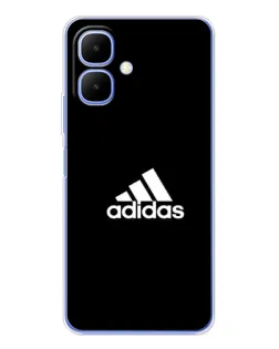 Чехол для TECNO Spark Go 2 с картинкой «Черная классика Adidas»