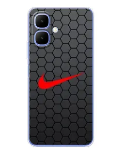 Чехол для TECNO Spark Go 2 с картинкой «Nike — карбоновая сетка» Чехол для TECNO Spark Go 2 с картинкой «Nike — карбоновая сетка»