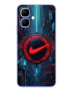 Чехол для TECNO Spark Go 2 с картинкой «Техногенный стиль Nike»