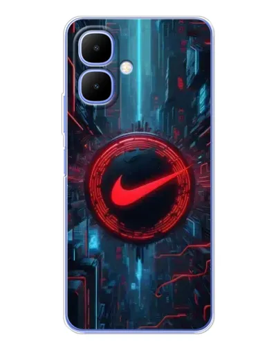 Чехол для TECNO Spark Go 2 с картинкой «Техногенный стиль Nike»