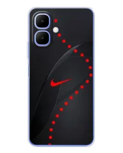 Чехол для TECNO Spark Go 2 с картинкой «Абстрактный дизайн Nike»