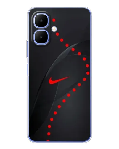 Чехол для TECNO Spark Go 2 с картинкой «Абстрактный дизайн Nike»