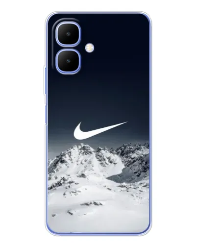 Чехол для TECNO Spark Go 2 с картинкой «Nike — зимние горы»