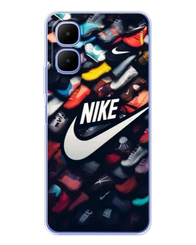 Чехол для TECNO Spark Go 2 с картинкой «Коллекция кроссовок Nike»