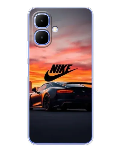 Чехол для TECNO Spark Go 2 с картинкой «Nike и суперкар»