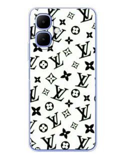 Чехол для TECNO Spark Go 2 с картинкой «Монохромный хаос LV»