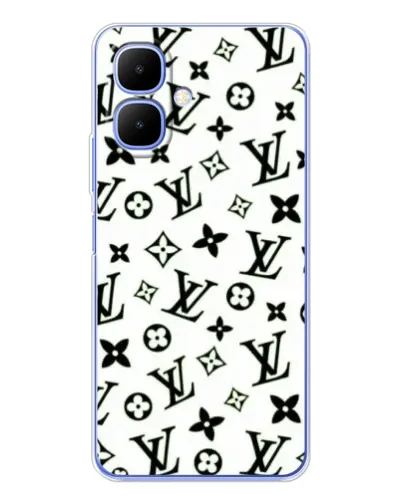 Чехол для TECNO Spark Go 2 с картинкой «Монохромный хаос LV»
