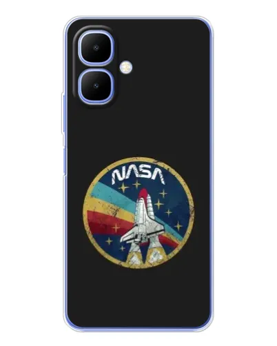 Чехол для TECNO Spark Go 2 с картинкой «NASA — эмблема миссии»