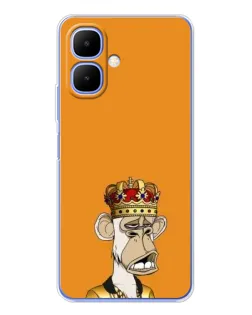Чехол для TECNO Spark Go 2 с картинкой «Золотая обезьяна Bored Ape»