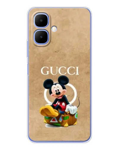 Чехол для TECNO Spark Go 2 с картинкой «Микки Маус Gucci — крафт» Чехол для TECNO Spark Go 2 с картинкой «Микки Маус Gucci — крафт»