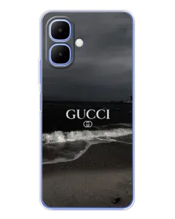 Чехол для TECNO Spark Go 2 с картинкой «Gucci — морской прибой»