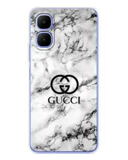 Чехол для TECNO Spark Go 2 с картинкой «Gucci — мраморный шик»
