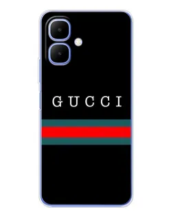 Чехол для TECNO Spark Go 2 с картинкой «Gucci — красный пояс»