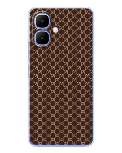 Чохол для TECNO Spark Go 2 з картинкою «Gucci — шоколадна сітка» Чохол для TECNO Spark Go 2 з картинкою «Gucci — шоколадна сітка»