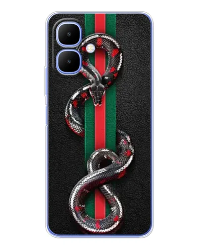 Чохол для TECNO Spark Go 2 з картинкою «Gucci — змія на смузі» Чохол для TECNO Spark Go 2 з картинкою «Gucci — змія на смузі»