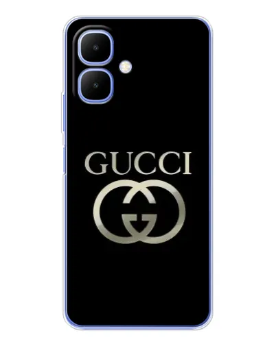 Чохол для TECNO Spark Go 2 з картинкою «Gucci — золото на чорному» Чохол для TECNO Spark Go 2 з картинкою «Gucci — золото на чорному»