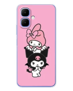 Чохол для TECNO Spark Go 2 з картинкою «My Melody та Kuromi» Чохол для TECNO Spark Go 2 з картинкою «My Melody та Kuromi»