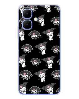 Чохол для TECNO Spark Go 2 з картинкою «Чорний паттерн Kuromi» Чохол для TECNO Spark Go 2 з картинкою «Чорний паттерн Kuromi»