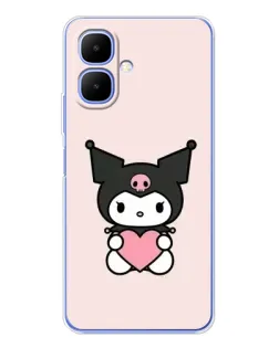 Чохол для TECNO Spark Go 2 з картинкою «Kuromi та серце» Чохол для TECNO Spark Go 2 з картинкою «Kuromi та серце»