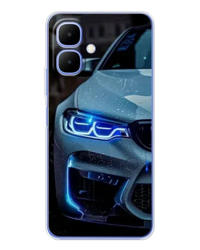 Чехол для TECNO Spark Go 2 с картинкой «Взгляд BMW с синими фарами» Чехол для TECNO Spark Go 2 с картинкой «Взгляд BMW с синими фарами»