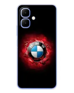 Чехол для TECNO Spark Go 2 с картинкой «Логотип BMW — вспышка»