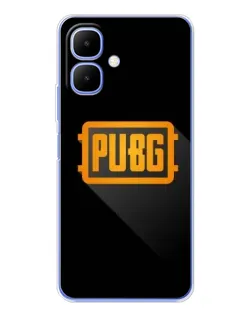 Чехол для TECNO Spark Go 2 с картинкой «PUBG — рамка лого»