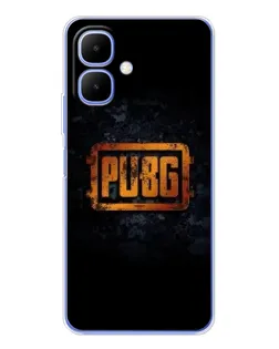 Чехол для TECNO Spark Go 2 с картинкой «PUBG — золотой логотип»
