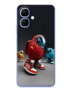 Чохол для TECNO Spark Go 2 з картинкою «Among Us — 3D стиль» Чохол для TECNO Spark Go 2 з картинкою «Among Us — 3D стиль»