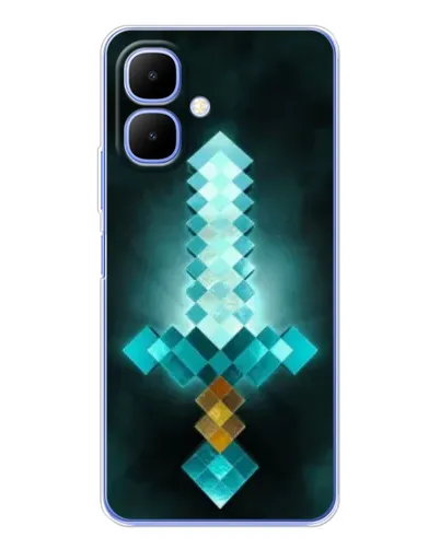 Чехол для TECNO Spark Go 2 с картинкой «Алмазный меч неон» Чехол для TECNO Spark Go 2 с картинкой «Алмазный меч неон»