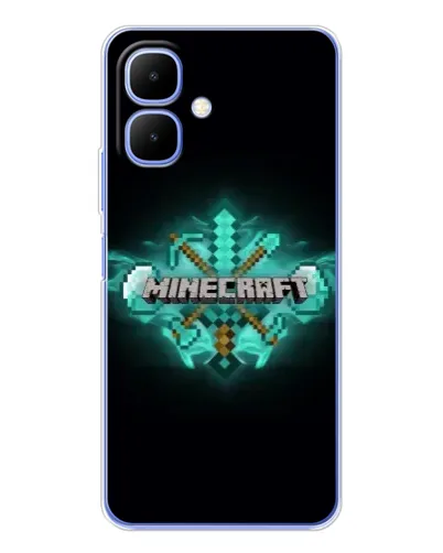 Чехол для TECNO Spark Go 2 с картинкой «Minecraft Diamond лого» Чехол для TECNO Spark Go 2 с картинкой «Minecraft Diamond лого»