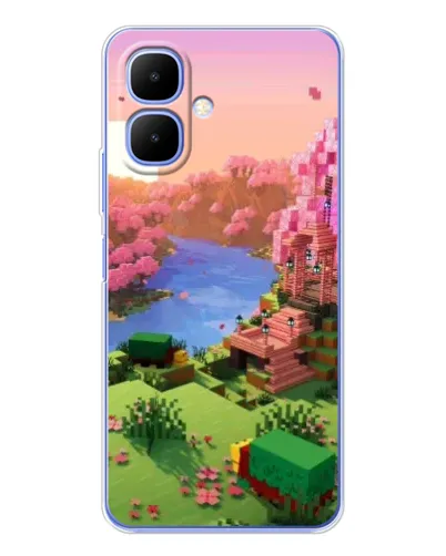 Чехол для TECNO Spark Go 2 с картинкой «Розовое дерево Minecraft» Чехол для TECNO Spark Go 2 с картинкой «Розовое дерево Minecraft»