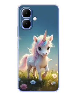 Чехол для TECNO Spark Go 2 с картинкой «Единорог на поляне» Чехол для TECNO Spark Go 2 с картинкой «Единорог на поляне»