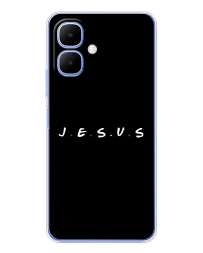 Чехол для TECNO Spark Go 2 с картинкой «Точки веры J.E.S.U.S.» Чехол для TECNO Spark Go 2 с картинкой «Точки веры J.E.S.U.S.»