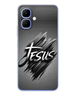 Чехол для TECNO Spark Go 2 с картинкой «Надпись Jesus Graffiti»