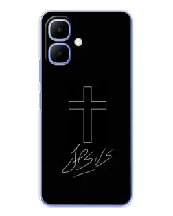 Чохол для TECNO Spark Go 2 з картинкою «Графічний хрест Jesus» Чохол для TECNO Spark Go 2 з картинкою «Графічний хрест Jesus»