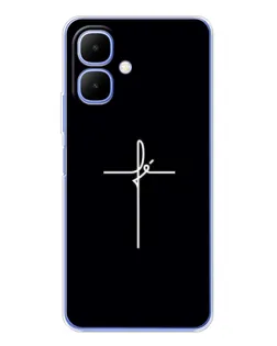 Чохол для TECNO Spark Go 2 з картинкою «Тонкий хрест» Чохол для TECNO Spark Go 2 з картинкою «Тонкий хрест»