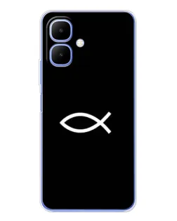 Чохол для TECNO Spark Go 2 з картинкою «Символ риби Jesus» Чохол для TECNO Spark Go 2 з картинкою «Символ риби Jesus»