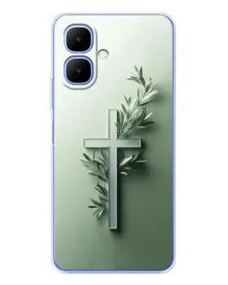 Чохол для TECNO Spark Go 2 з картинкою «Оливкова гілка» Чохол для TECNO Spark Go 2 з картинкою «Оливкова гілка»